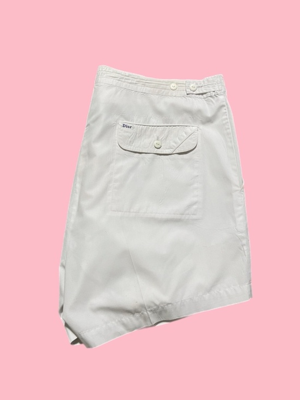 Vintage Christian Dior White Shorts